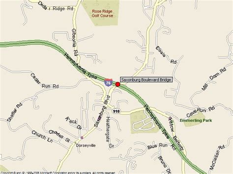 map of saxonburg blvd.